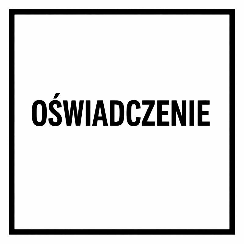 Oświadczenie