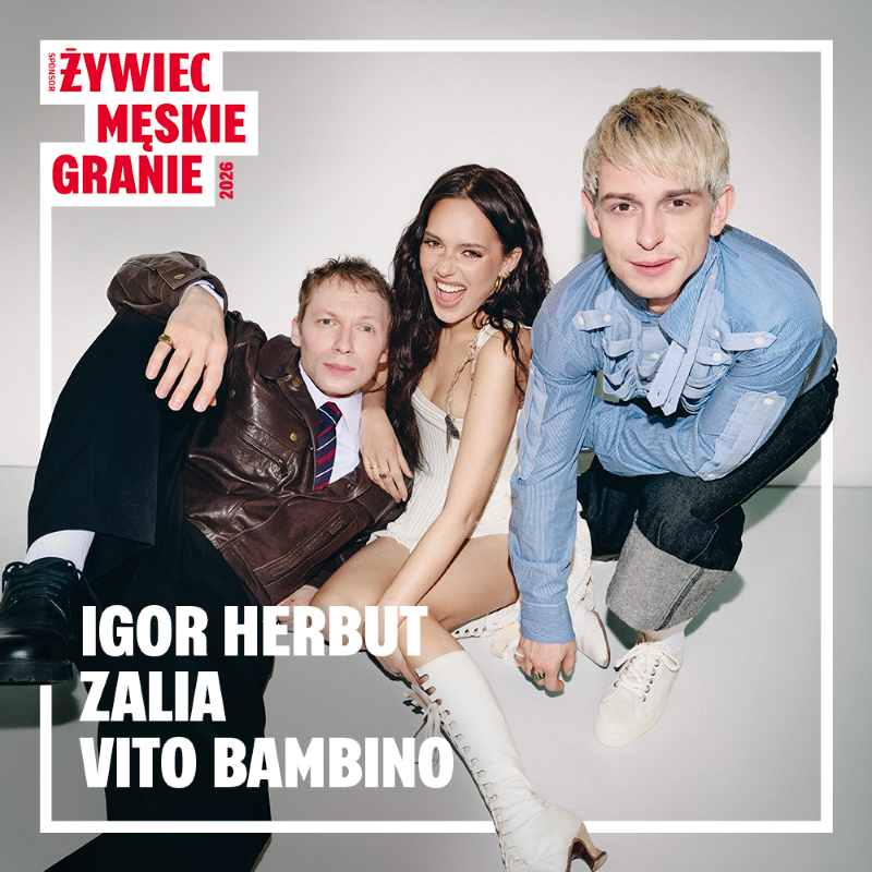 Męskie Granie 2026. Igor Herbut, Zalia i Vito Bambino z utworem „Tańczę”